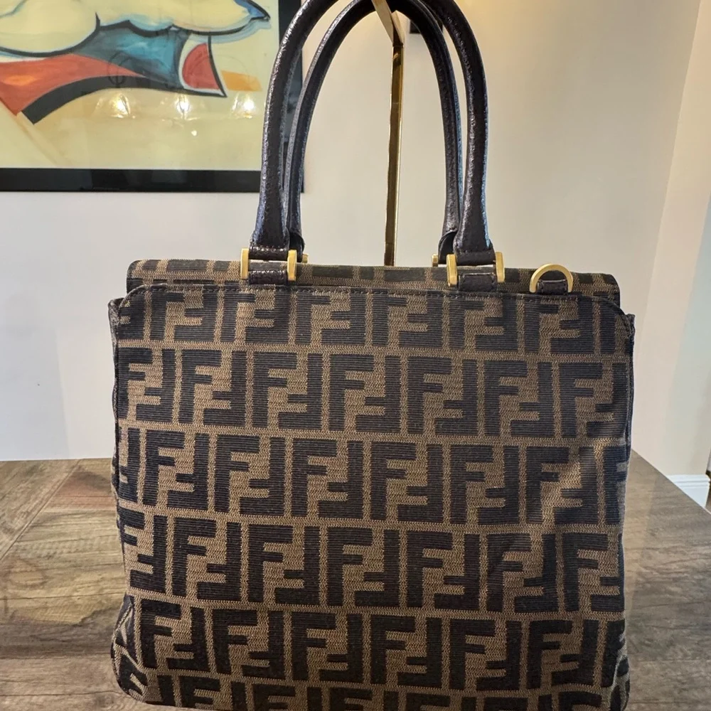 Authentic Fendi Zucca Classico No. 3 Bag